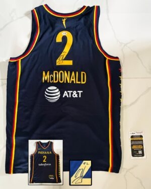 Aari McDonald Signed Jersey WNBA Indiana Fever JSA