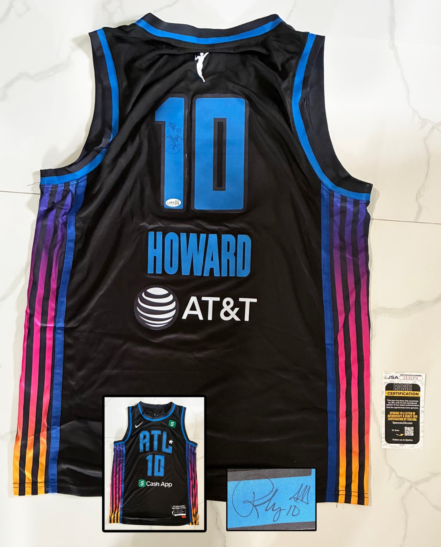 Rhyne Howard Signed Jersey WNBA Atlanta Dream JSA