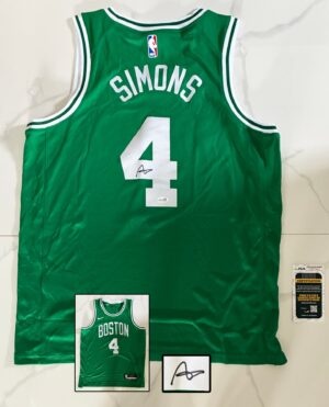 Anfernee Simons Signed Jersey Boston Celtics JSA