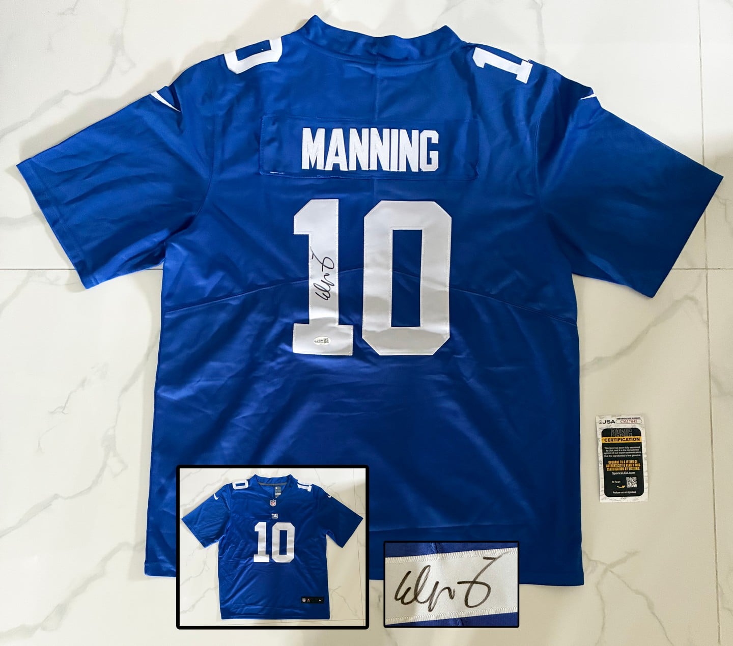 Eli Manning Signed Jersey New York Giants JSA
