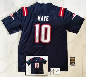Drake Maye Signed Jersey New England Patriots JSA