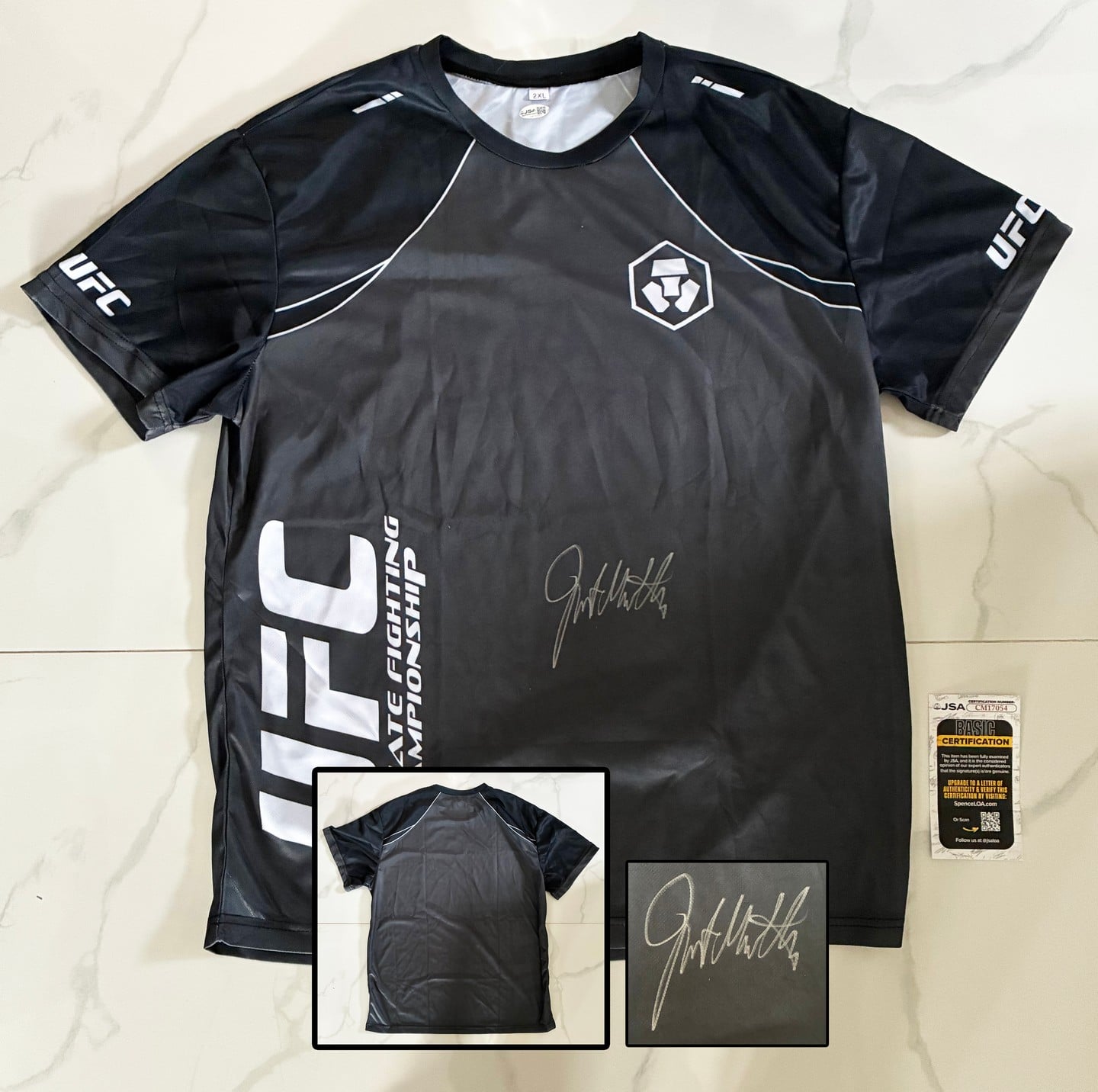 Justin Gaethje Signed Jersey UFC Champion JSA