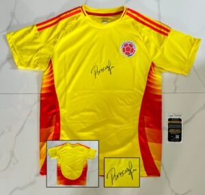 Pibe Carlos Valderrama Signed Jersey Colombia JSA