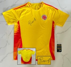 Pibe Carlos Valderrama Signed Jersey Colombia JSA 2