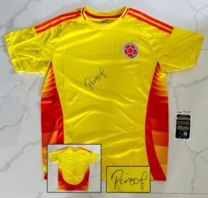 Pibe Carlos Valderrama Signed Jersey Colombia JSA 3