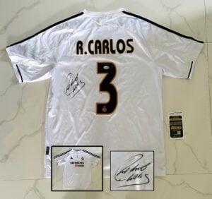 Roberto Carlos Signed Jersey Real Madrid JSA