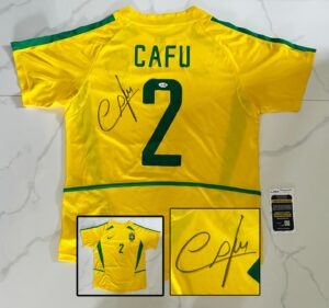 Cafu Signed Jersey Brazil JSA 1