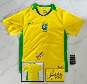Ronaldinho Signed Jersey Brazil JSA 1