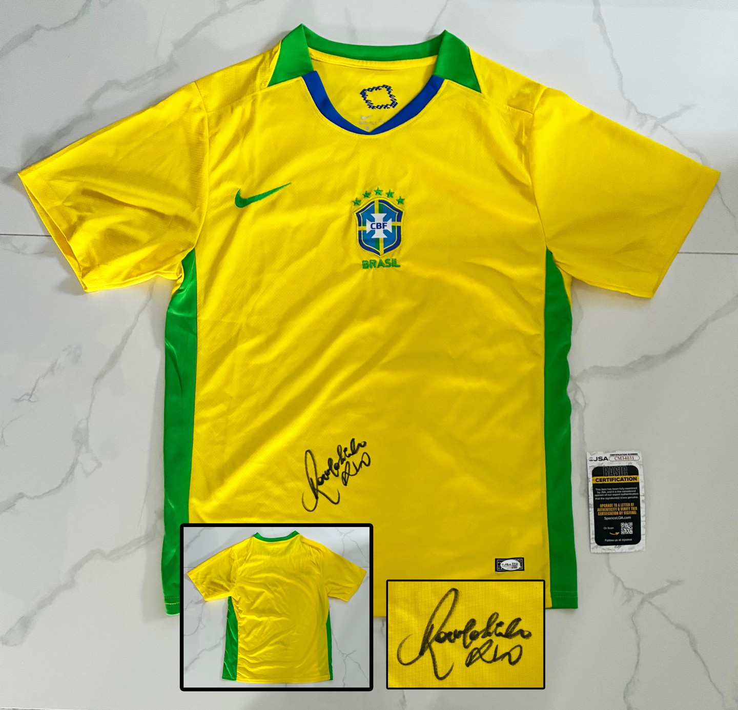 Ronaldinho Signed Jersey Brazil JSA 1