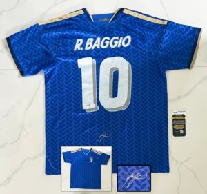 Roberto Baggio Signed Jersey Italy JSA 1