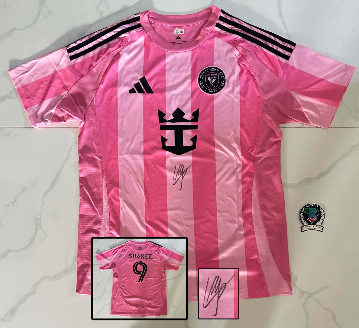Luis Suarez Signed Jersey Inter Miami Beckett BAS