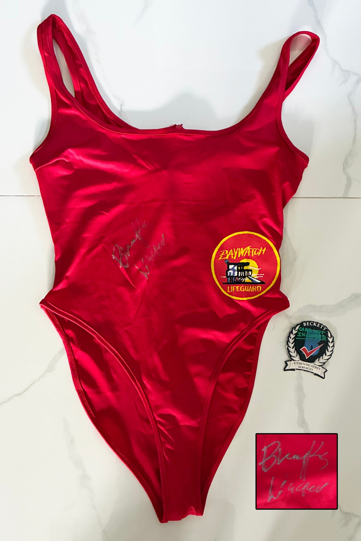 Brooks Nader Signed Swimsuit Baywatch Beckett BAS