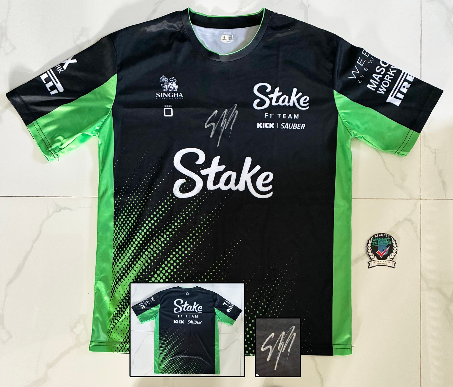 Gabriel Bortoleto Signed Shirt Audi Stake Jersey Beckett BAS