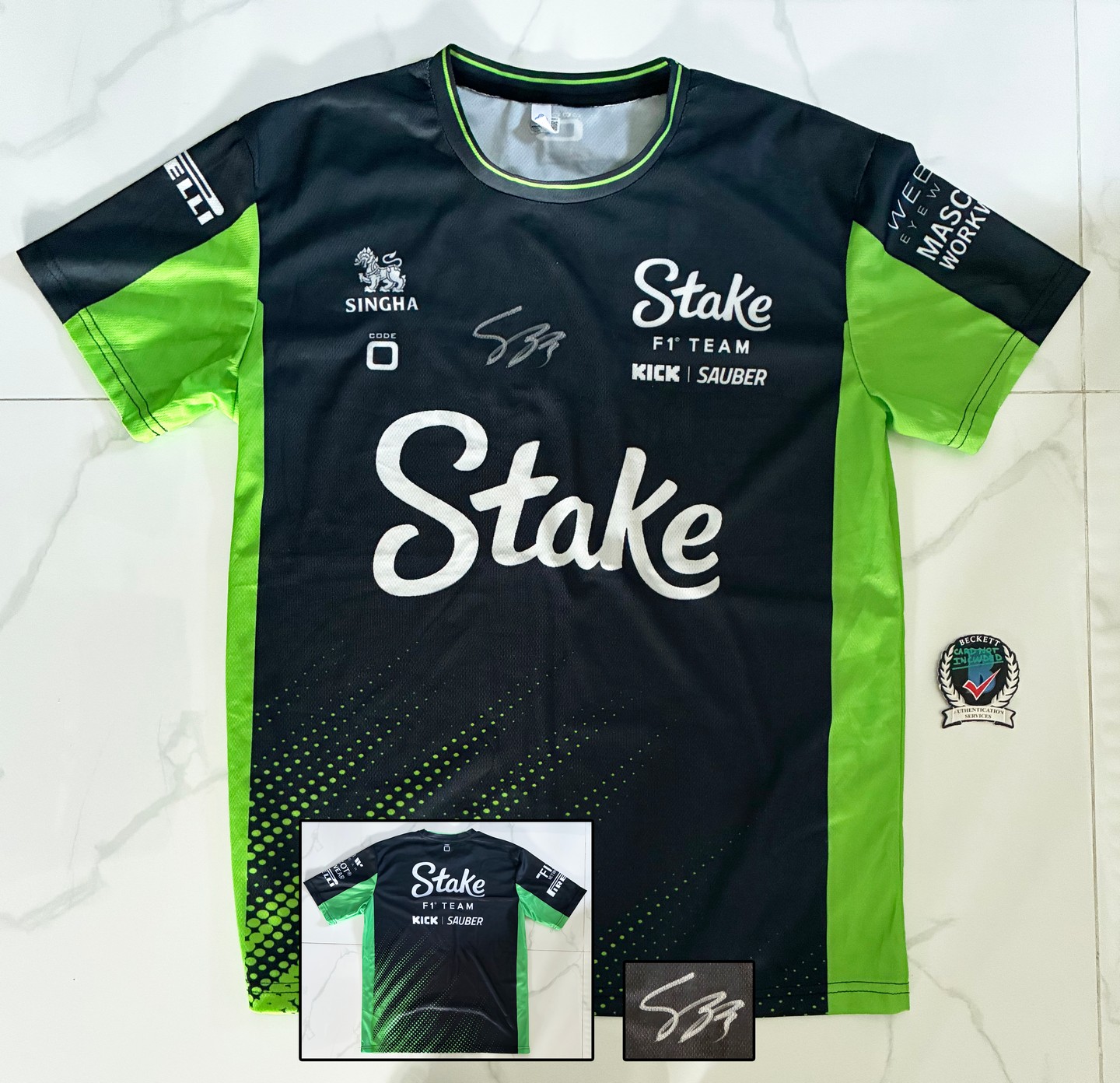 Gabriel Bortoleto Signed Shirt Audi Stake Jersey Beckett BAS 1