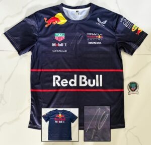 Isack Hadjar Signed Shirt Red Bull Jersey Beckett BAS