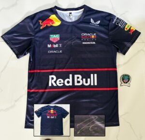 Isack Hadjar Signed Shirt Red Bull Jersey Beckett BAS 2