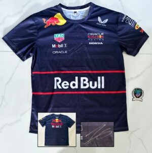 Isack Hadjar Signed Shirt Red Bull Jersey Beckett BAS 3