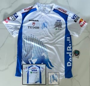 Andrea Kimi Antonelli Signed Shirt Mercedes Visa Cash App Jersey Beckett BAS 1