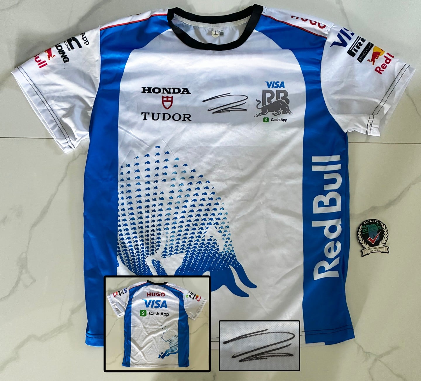 Arvid Lindblad Signed Shirt Visa Cash App Jersey Beckett BAS