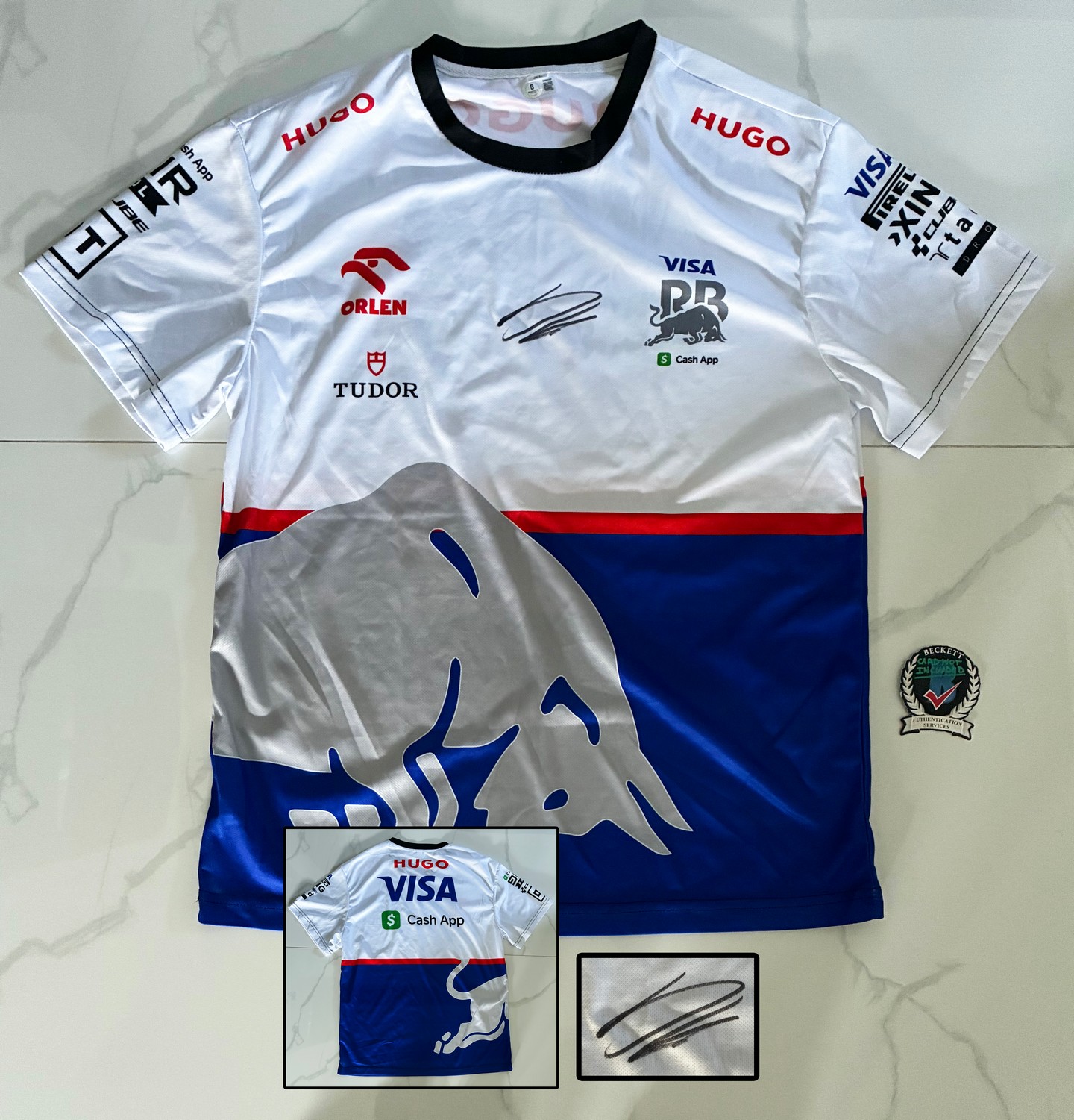 Arvid Lindblad Signed Shirt Visa Cash App Jersey Beckett BAS 2