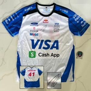 Arvid Lindblad Signed Shirt Visa Cash App Jersey Beckett BAS 5