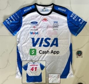 Arvid Lindblad Signed Shirt Visa Cash App Jersey Beckett BAS 7