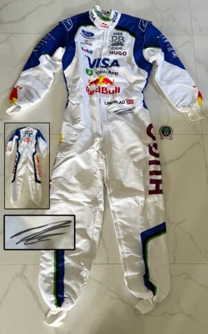 Arvid Lindblad Signed Race Suit Visa Cash App Beckett BAS 1