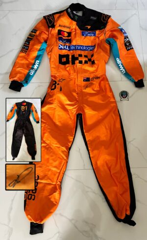 Oscar Piastri Signed Race Suit McLaren Beckett BAS