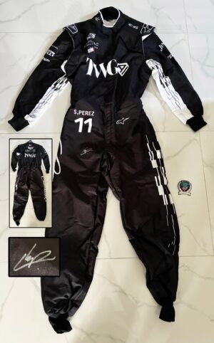 Checo Sergio Perez Signed Race Suit Cadillac Beckett BAS