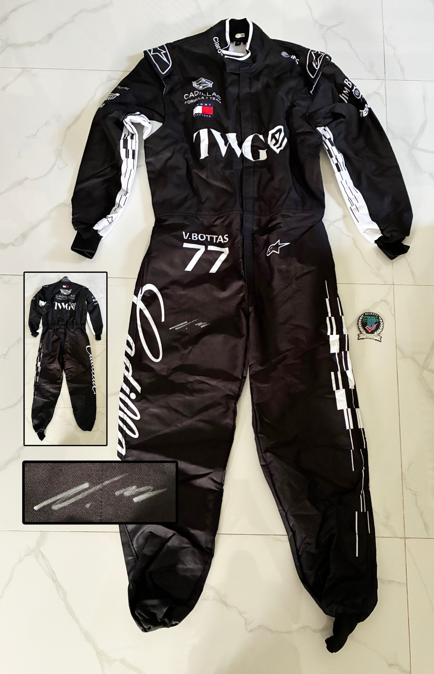 Valtteri Bottas Signed Race Suit Cadillac Beckett BAS