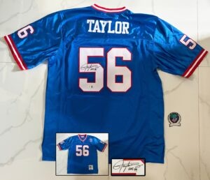 Lawrence Taylor Signed Jersey New York Giants Beckett BAS