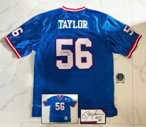 Lawrence Taylor Signed Jersey New York Giants Beckett BAS 1