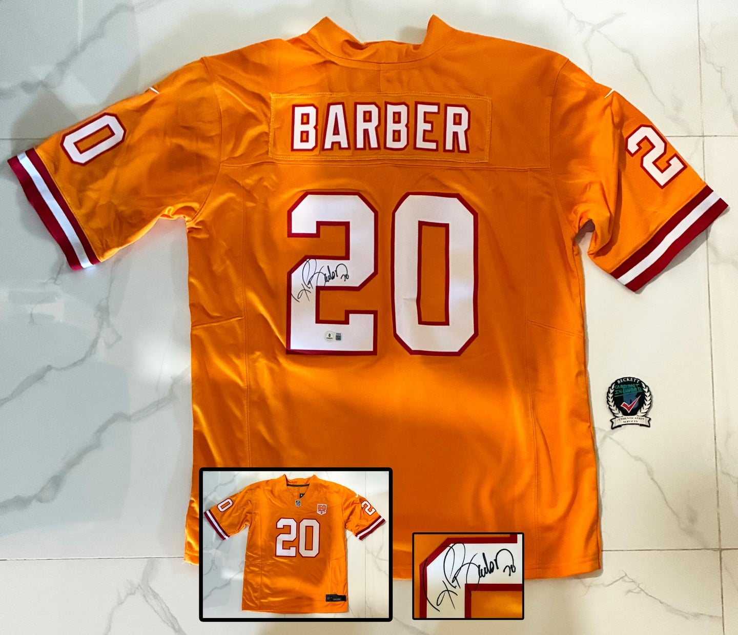 Ronde Barber Signed Jersey Tampa Bay Buccaneers Beckett BAS