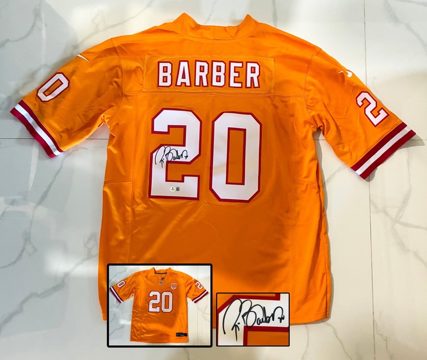 Ronde Barber Signed Jersey Tampa Bay Buccaneers Beckett BAS 1