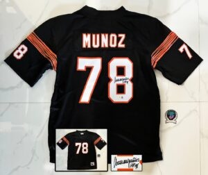 Anthony Munoz Signed Jersey Cincinnati Bengals Beckett BAS 1
