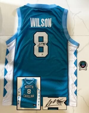 Caleb Wilson Signed Jersey North Carolina Tar Heels Beckett BAS