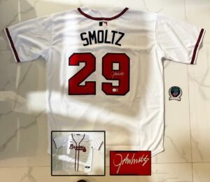 John Smoltz Signed Jersey Atlanta Braves Beckett BAS 1