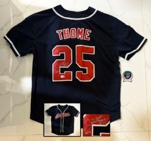 Jim Thome Signed Jersey Atlanta Braves Beckett BAS 1