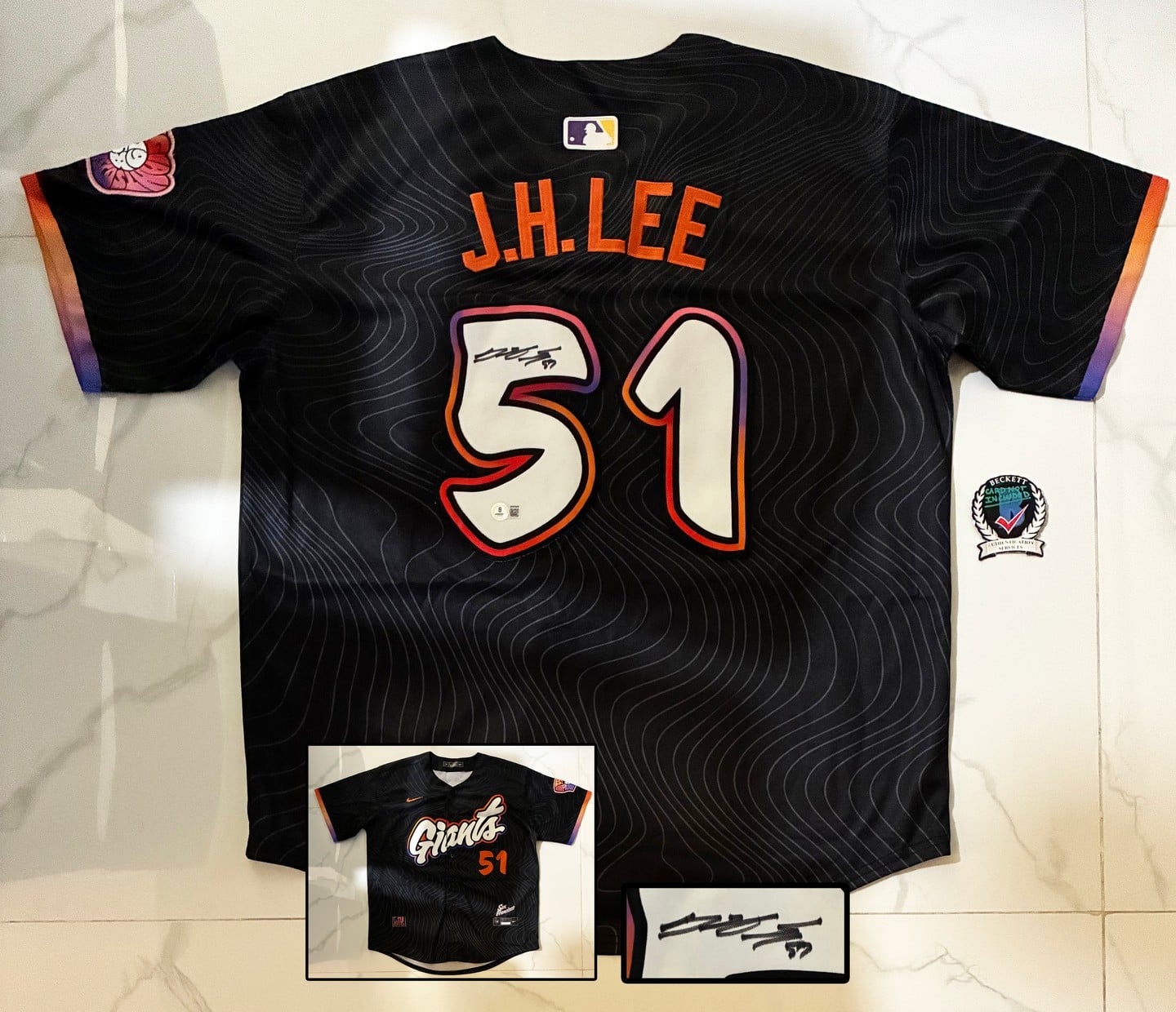 Jung Hoo Lee Signed Jersey San Francisco Giants Beckett BAS