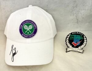 Elena Rybakina Signed Hat US Open Beckett BAS