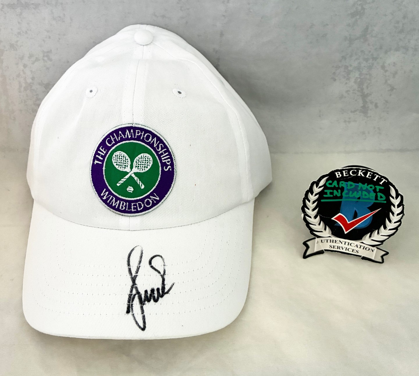 Elena Rybakina Signed Hat Wimbledon Beckett BAS 1