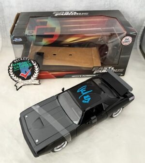Michelle Rodriguez Signed Diecast Car 1:24 1970 Plymouth Barracuda Fast & Furious BAS