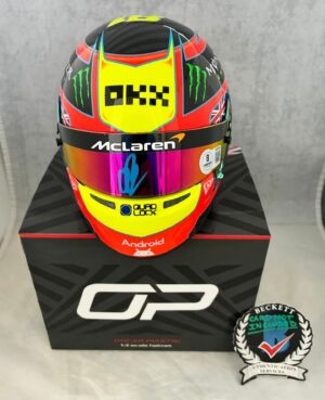 Oscar Piastri Signed Helmet 1:2 2025 Season McLaren F1 BAS