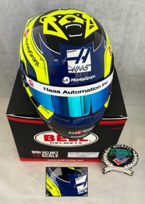 Oliver Bearman Signed Helmet 1:2 2025 Season Haas F1 BAS