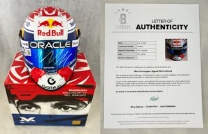 Max Verstappen Signed Helmet 1:2 2025 Season Red Bull F1 BAS