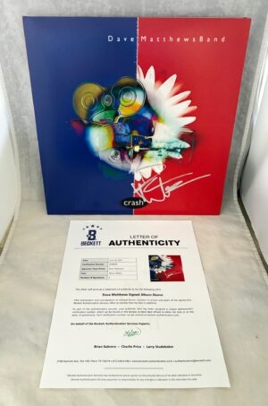 Dave Matthews Signed Vinyl LP Album Crash Beckett BAS