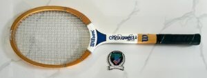 Chris Evert Signed Tennis Racquet Beckett BAS