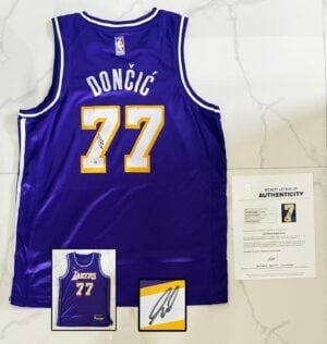 Luka Doncic Signed Jersey Los Angeles Lakers Beckett BAS