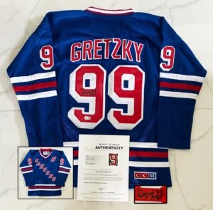 Wayne Gretzky Signed Jersey New York Rangers Beckett BAS 1