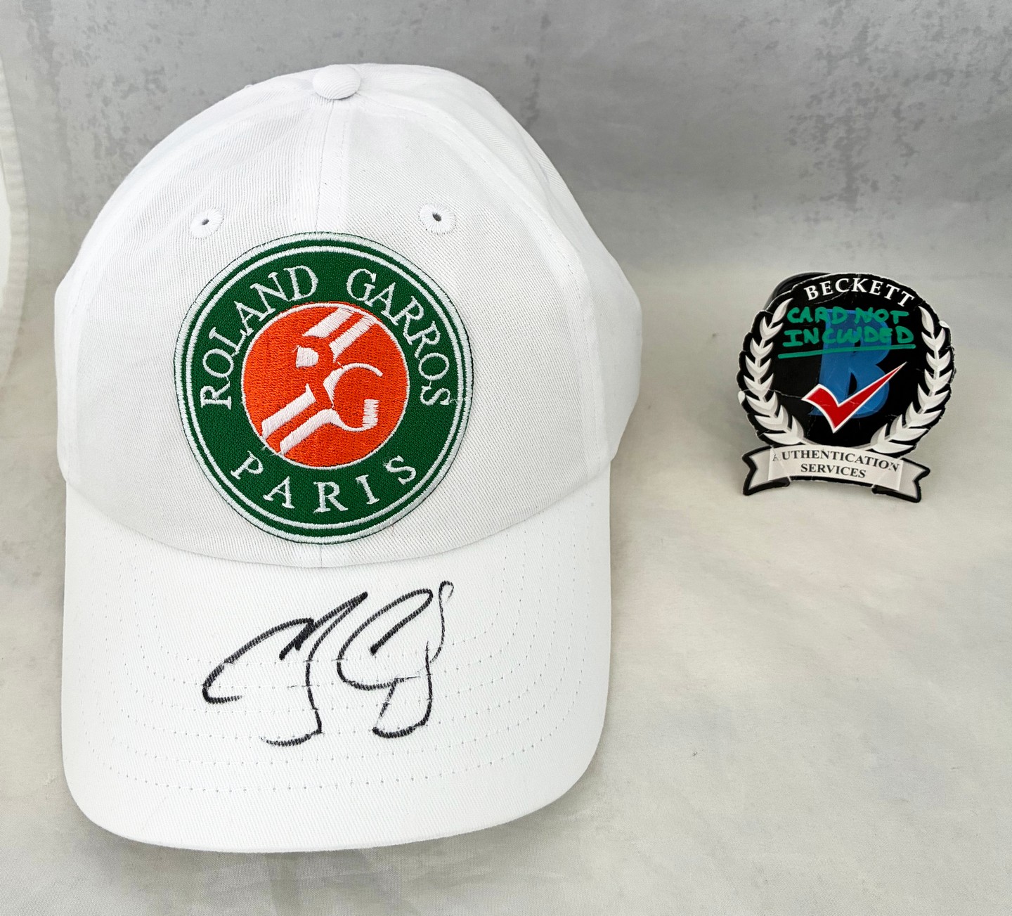 Alexander Zverev Signed Hat Roland Garros French Open Beckett BAS 1